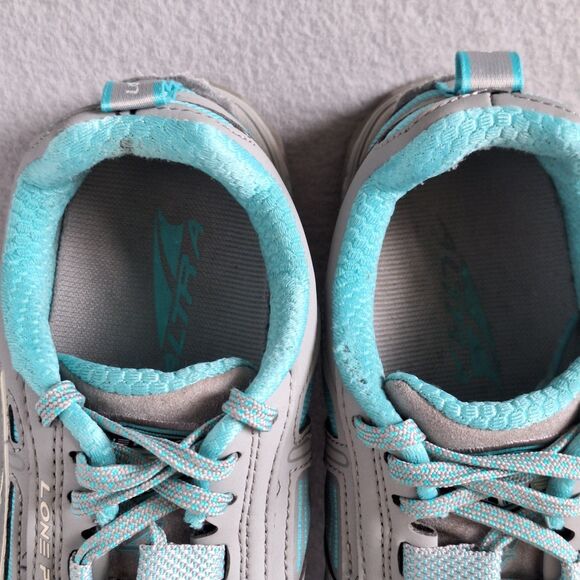 Altra Lone Peak 4 Trail Running Shoes Women 7 Teal Blue Gray Athletic Sneakers - Picture 11 of 12